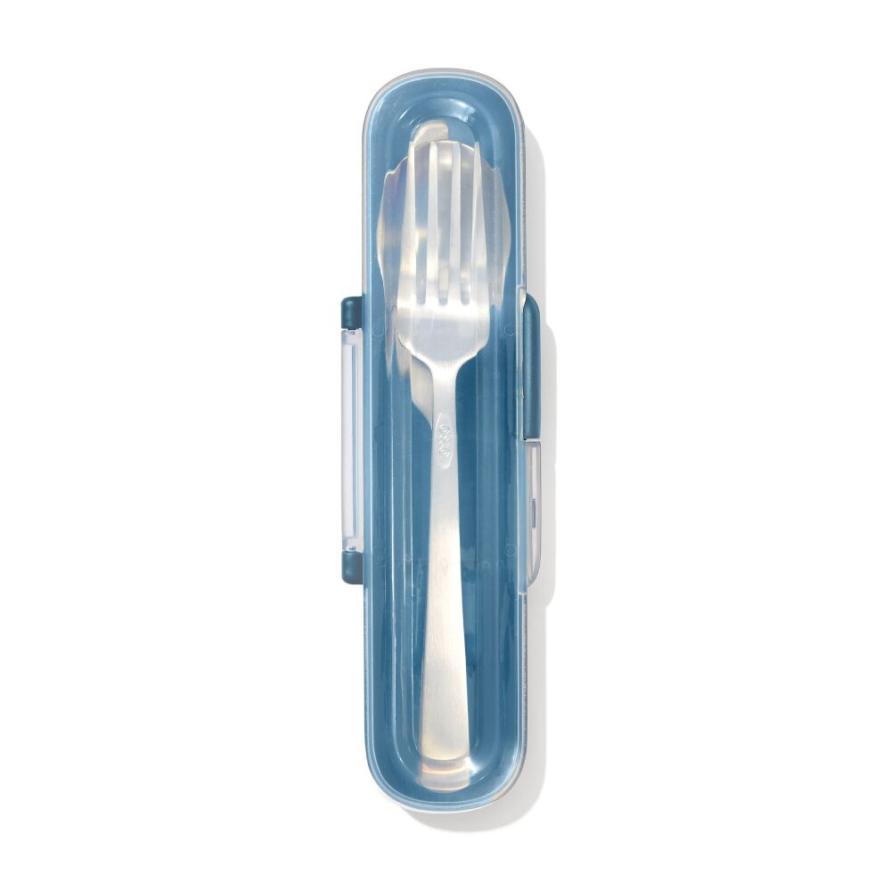 Prep & Go Stainless Steel Utensils With Case - Ocean Blue V3
