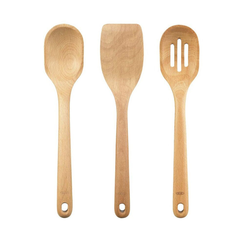 3 Piece Wooden Utensil Set S7