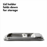 Stainless Steel Spoon Rest with Lid Holder N5