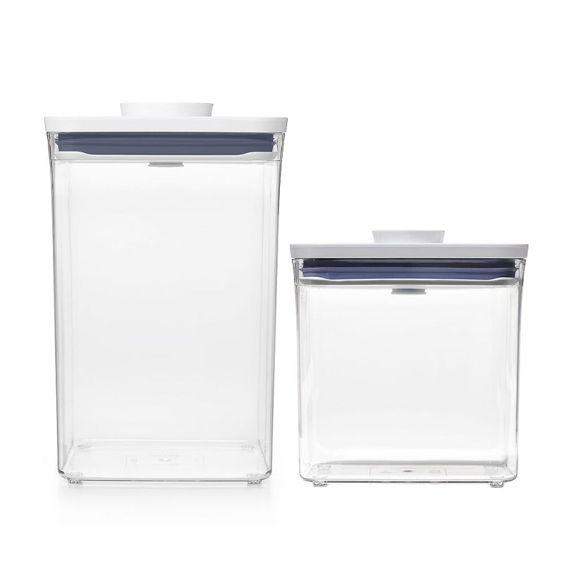 POP Container - Big Square Medium (4.4 Qt.) & POP Container - Rectangle Short (1.7 Qt.) Bundle Q4