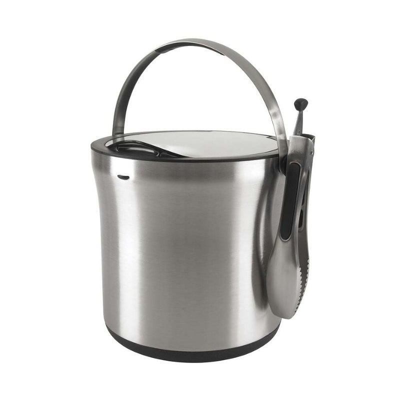 Steel Ice Bucket & Tong Set E8