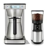 12-Cup Coffee Maker with Podless Single-Serve Function & Conical Burr Coffee Grinder Bundle J8