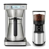 12-Cup Coffee Maker with Podless Single-Serve Function & Conical Burr Coffee Grinder Bundle J8