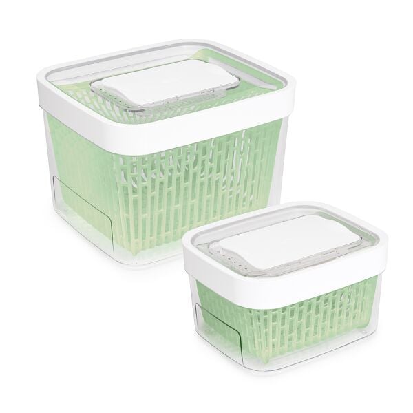 GreenSaver Produce Keeper (1.6 Qt) & GreenSaver Produce Keeper (4.3 Qt) Bundle W8