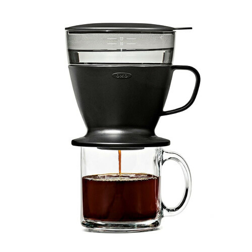 Pour Over Coffee Maker with Water Tank - Matte Black N3