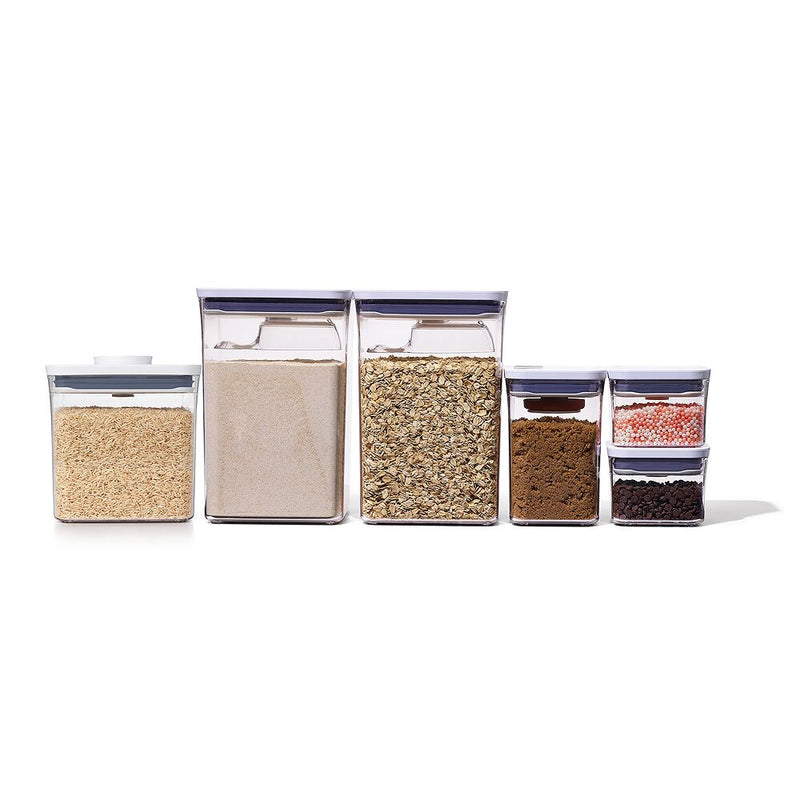 8-Piece POP Container Baking Set & POP Container - Big Square Short (2.8 Qt.) Bundle U0