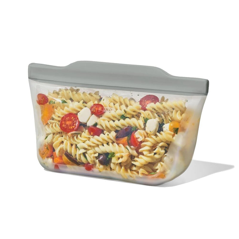 Silicone Reusable Bag  Stand-Up Quart (32 oz) - Fog N7
