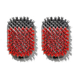 Outdoor Nylon Grill Brush Set of 2 Replacement Heads D2