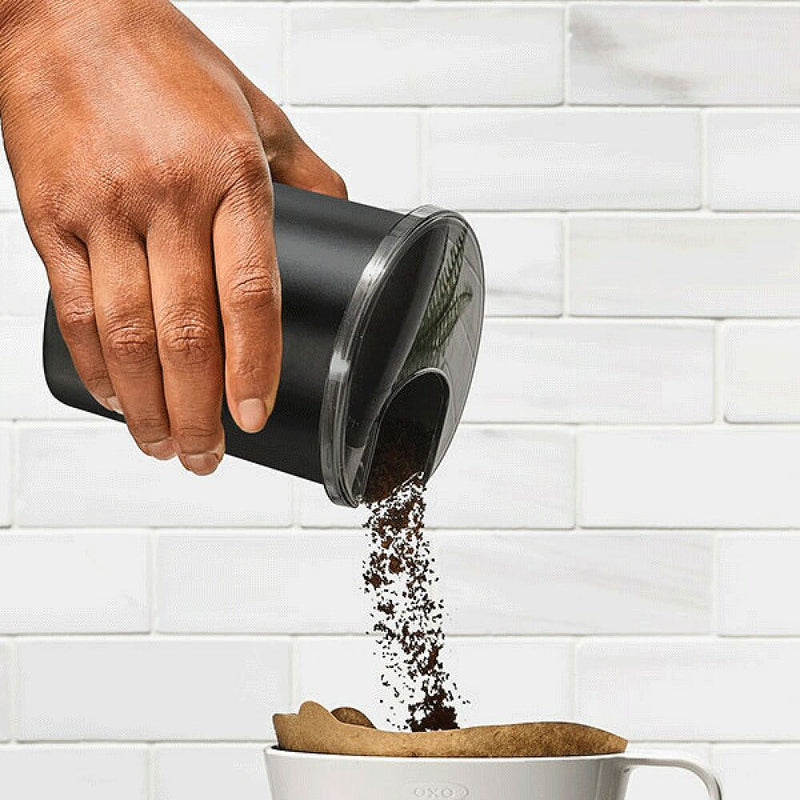 Replacement Coffee Grounds Container for Conical Burr Coffee Grinder - Matte Black W4