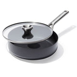 Ceramic Professional Non-Stick 3-Quart Sauté Pan with Lid O4