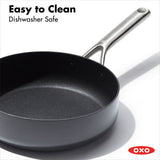 Ceramic Professional Non-Stick 3-Quart Sauté Pan with Lid O4