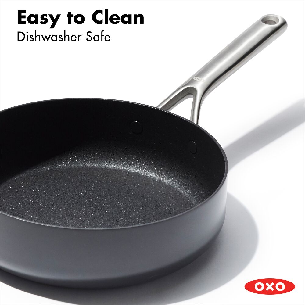 Ceramic Professional Non-Stick 3-Quart Sauté Pan with Lid O4