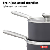 Ceramic Professional Non-Stick 4-Piece Saucepan Set (1.7 Qt & 2.3 Qt) S9