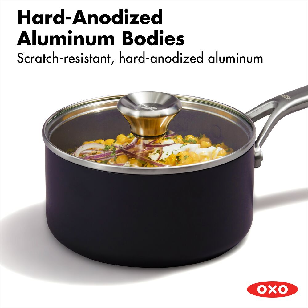 Ceramic Professional Non-Stick 4-Piece Saucepan Set (1.7 Qt & 2.3 Qt) S9