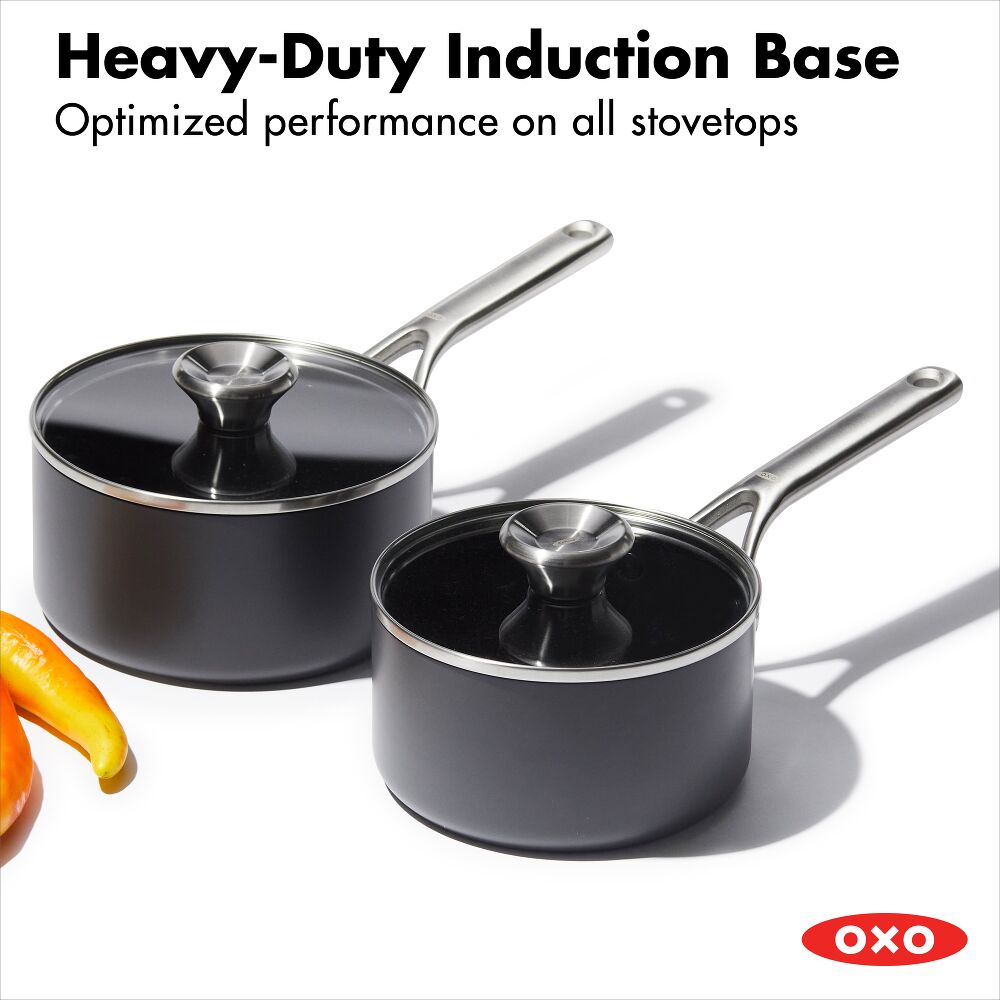 Ceramic Professional Non-Stick 4-Piece Saucepan Set (1.7 Qt & 2.3 Qt) S9