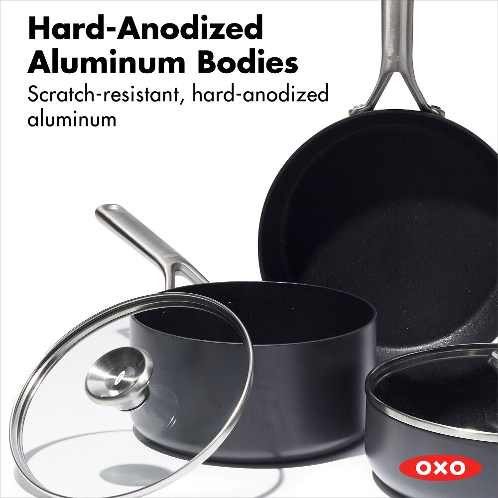 OXO Ceramic Professional Non-Stick 5-Piece Cookware Set W3