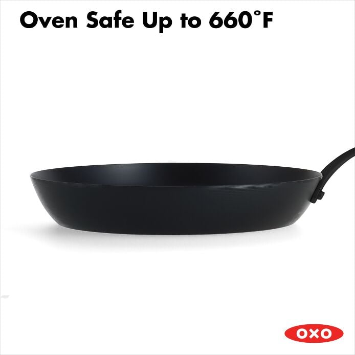 Carbon Steel Obsidian Series 10-Inch Frypan with Silicone Sleeve B9