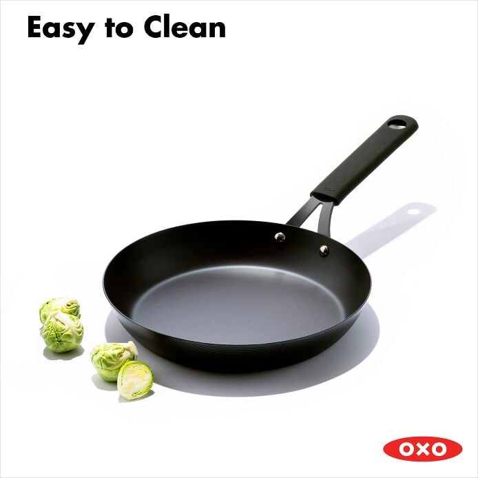 Carbon Steel Obsidian Series 10-Inch Frypan with Silicone Sleeve B9