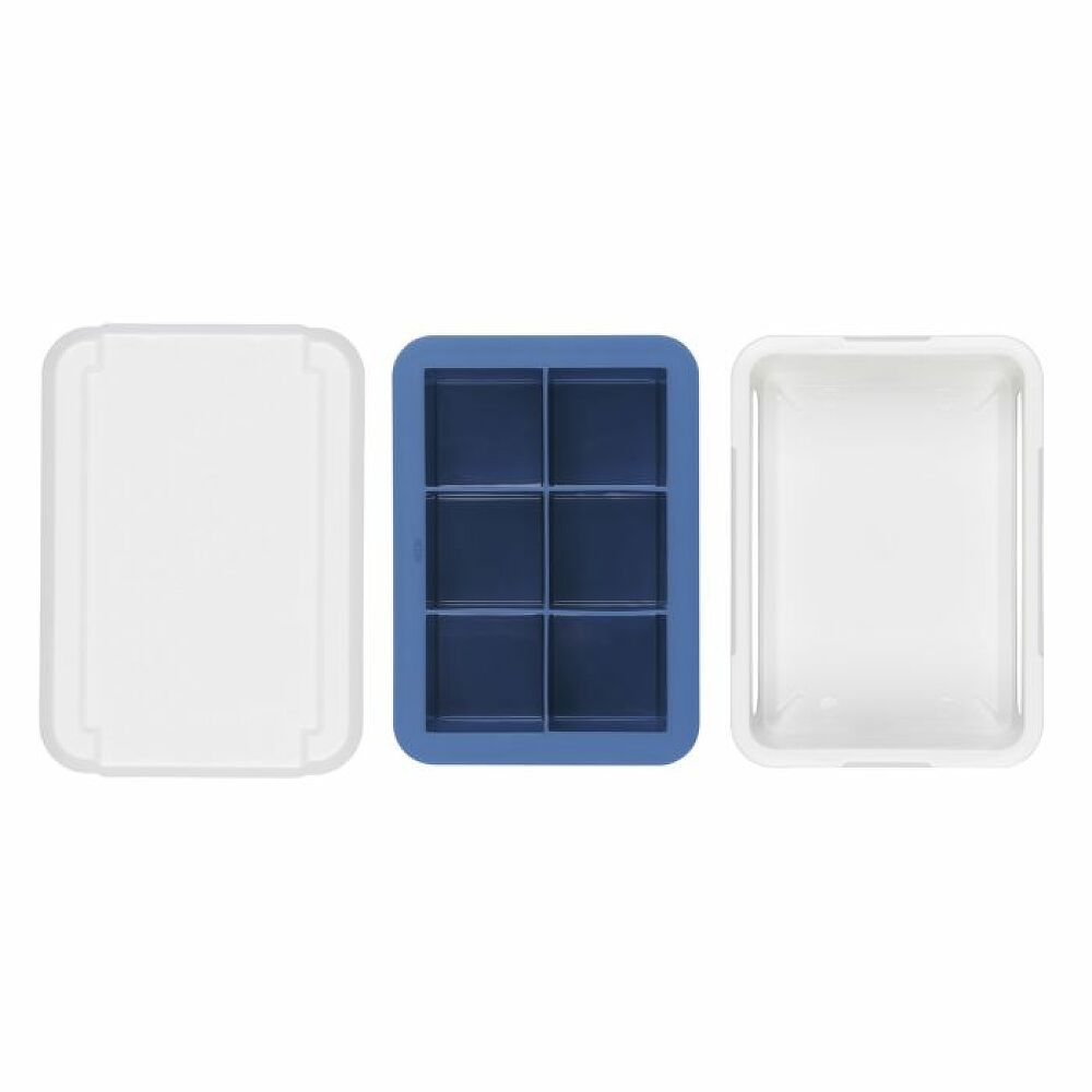 Covered Silicone Ice Cube Tray-Large Cube R9