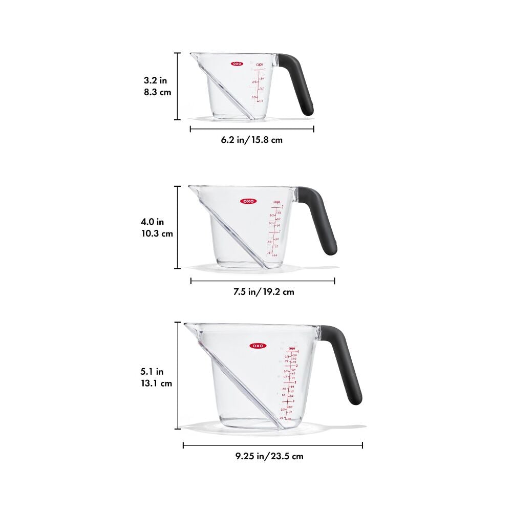 3 Piece Angled Measuring Cup Set C3