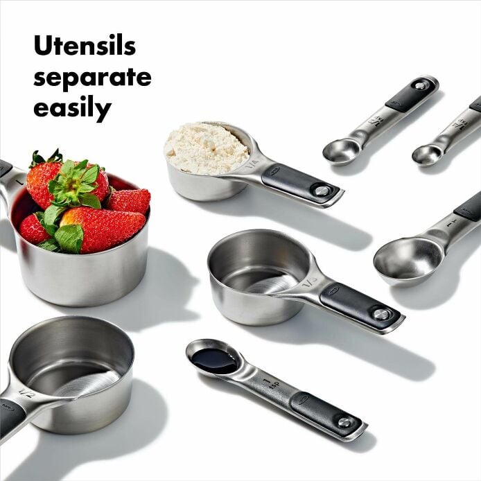 Stainless Steel Measuring Cups and Spoons Set A4