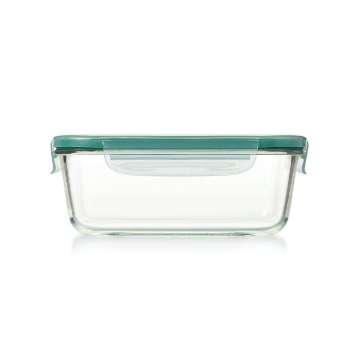 Smart Seal 8 Cup Glass Rectangle Container - Teal K2
