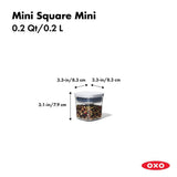 POP Container - Mini Square Mini (0.2 Qt.) E7