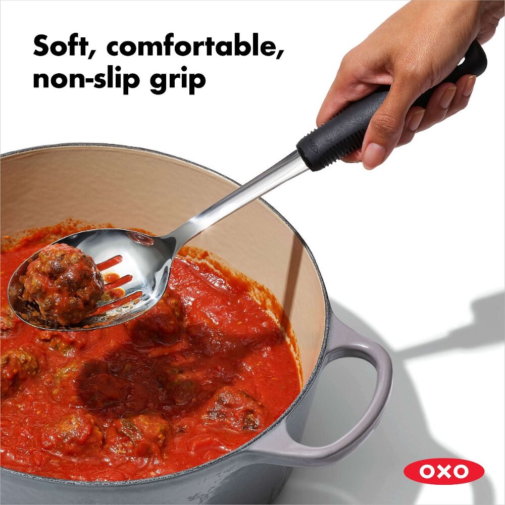 Stainless Steel Slotted Spoon X3