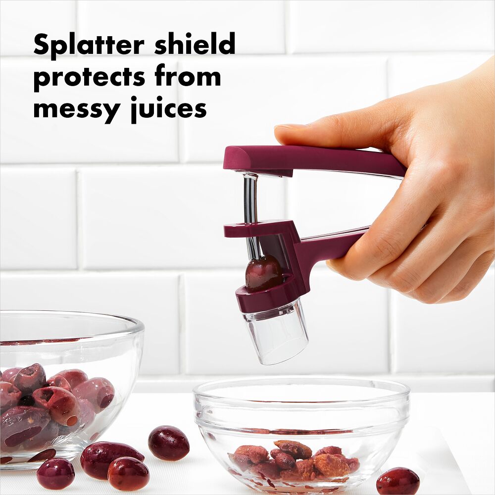 OXO Good Grips Cherry & Olive Pitter - Beet H9