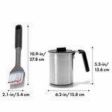 Grilling Basting Pot and Brush Set J9