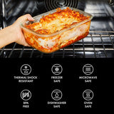 16 Piece Glass Smart Seal Everyday Container Set W8