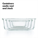 16 Piece Glass Smart Seal Everyday Container Set A0