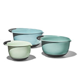 3 Piece Mixing Bowl Set - Cadet Blue, Tower Grey, Jade V6