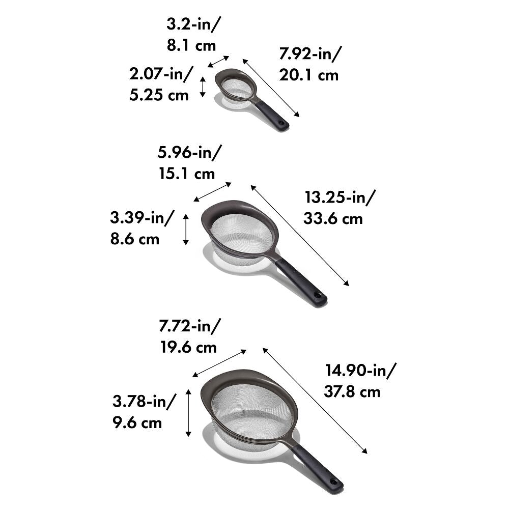 OXO Good Grips 3 Piece Strainer Set H5