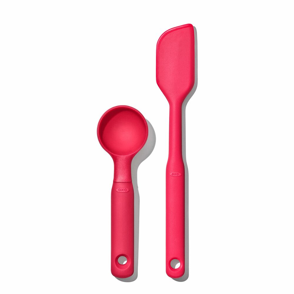 Silicone Cookie Scoop & Small Spatula Set C8