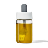 Glass Oil Bottle and Silicone Brush Set K6