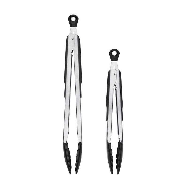 2-Piece Tongs with Nylon Heads Set F3