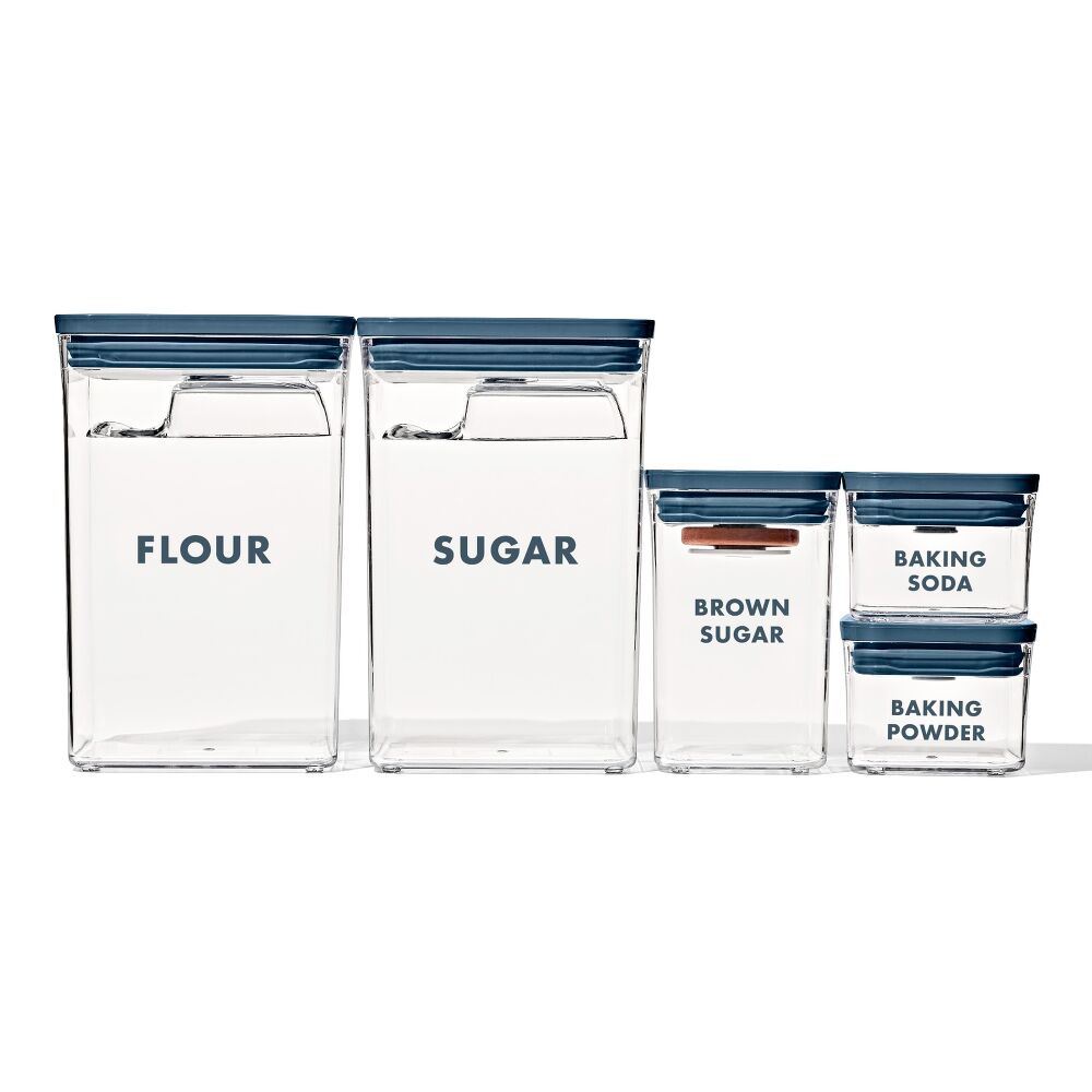 8-Piece Prelabeled Baking POP Container Set G5