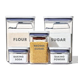 8-Piece Prelabeled Baking POP Container Set G5