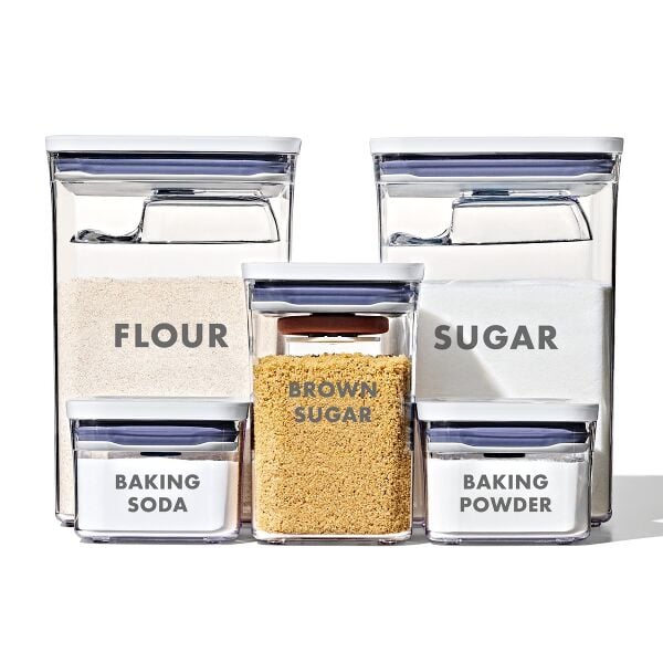 8-Piece Prelabeled Baking POP Container Set G5