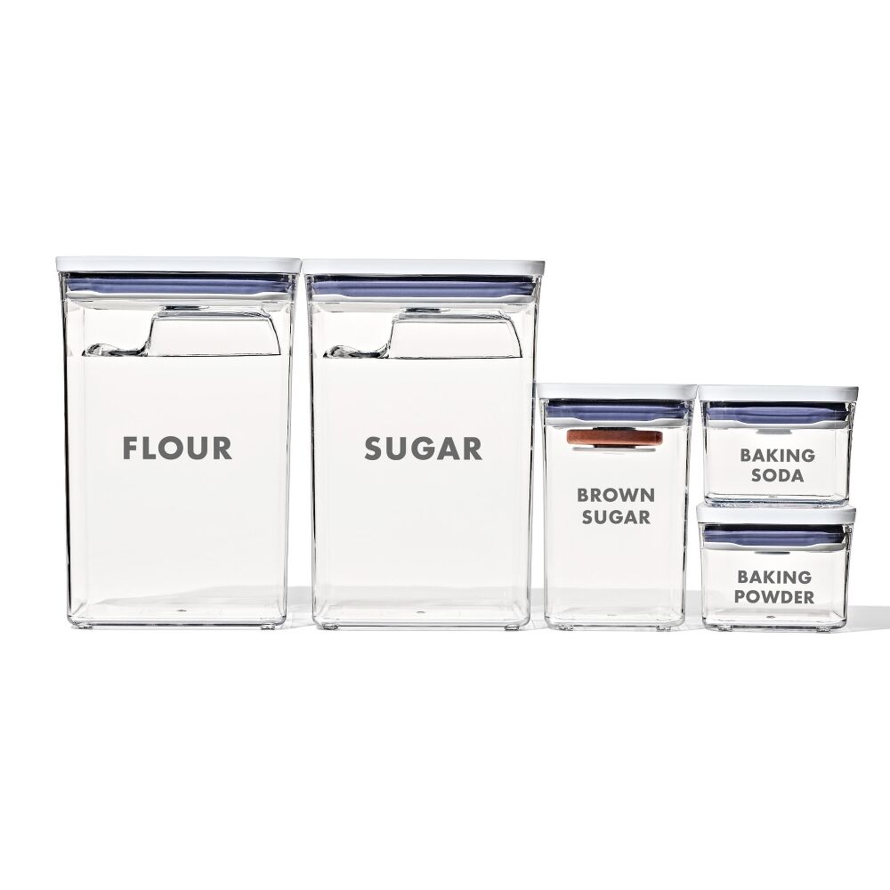 8-Piece Prelabeled Baking POP Container Set G5