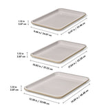 Non-Stick Pro Ceramic Coated Metal Bakeware 3 Pc Set H7