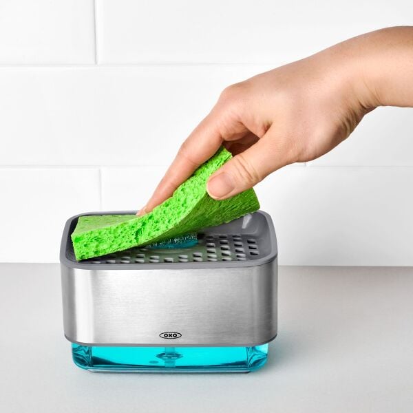 Soap Dispensing Sponge Holder K0