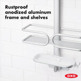 Aluminum 3-Tier Shower Caddy E0
