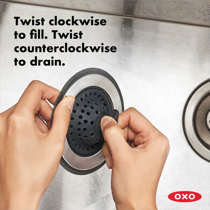 2-in-1 Silicone Sink Strainer with Stopper U0