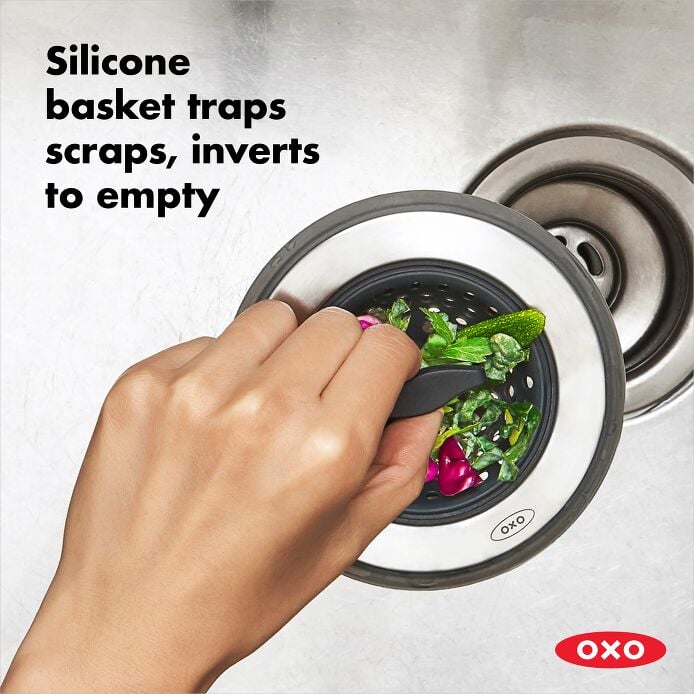 2-in-1 Silicone Sink Strainer with Stopper U0