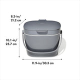Easy-Clean Compost Bin - 1.75 Gal T6