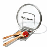 Stainless Steel Spoon Rest with Lid Holder N5