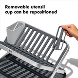 OXO Good Grips Aluminum Fold Flat Dish Rack J8