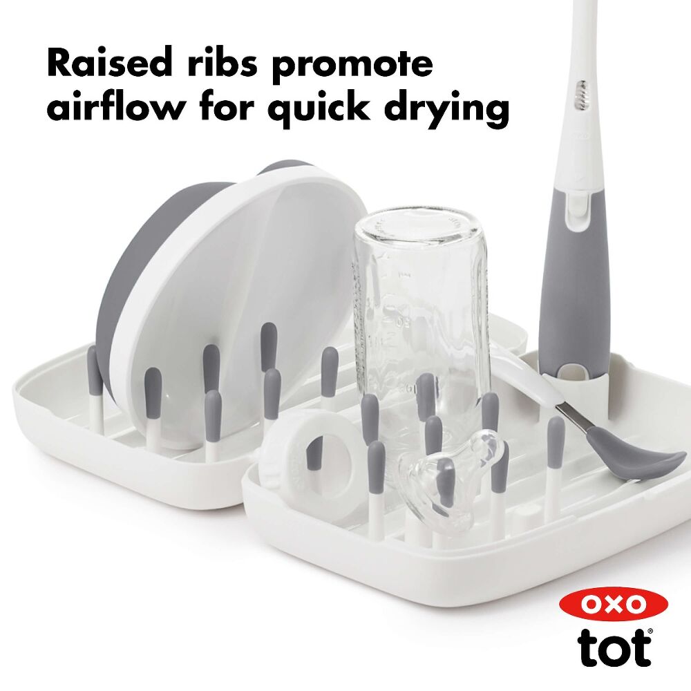 On-the-Go Drying Rack with Bottle Brush X8